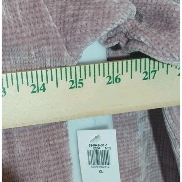 New Old Navy Chenille Button Up Crop Cardigan Sz XL Rosedawn Cozy Soft Girl Y2K - Picture 2 of 8